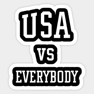 USA VS EVERYBODY Sticker